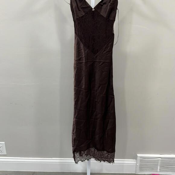 Ronny Kobo Drew Dress in Dark Chocolate - Picture 4 of 8